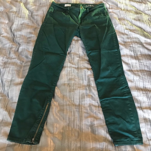 GAP Denim - 🎀 Forest Green Jean Leggings with Zipper Accent